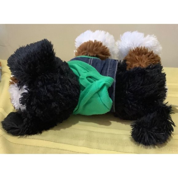 BAB Promise Pets Bernese Mountain  12" Plush Dog Collar Blue Jean Jacket Hood - Picture 6 of 12